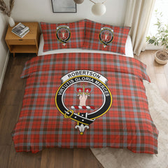 Robertson Weathered Tartan Crest Bedding Set