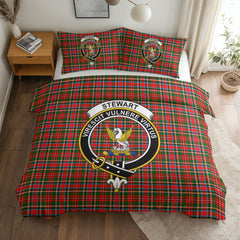 Stewart Royal Tartan Crest Bedding Set