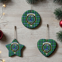 Arbuthnot Ancient Tartan Crest Christmas Ceramic Ornament