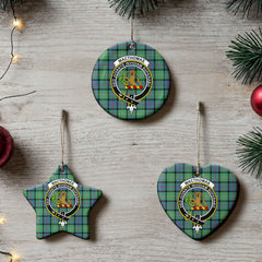 MacThomas Ancient Tartan Crest Christmas Ceramic Ornament