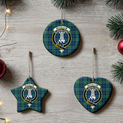 McCallum Ancient Tartan Crest Christmas Ceramic Ornament
