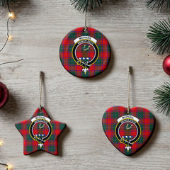 McPhail Clan Tartan Crest Christmas Ceramic Ornament