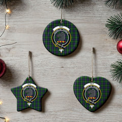 Tait Tartan Crest Christmas Ceramic Ornament
