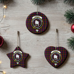 Tennant Tartan Crest Christmas Ceramic Ornament