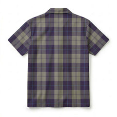 Cunningham Dress Blue Dancers Tartan Crest Hawaiian Shirt