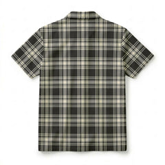Menzies Black - White Ancient Tartan Crest Hawaiian Shirt