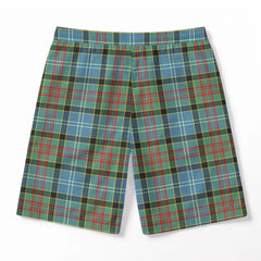 Brisbane Tartan Crest Men's Beach Shorts