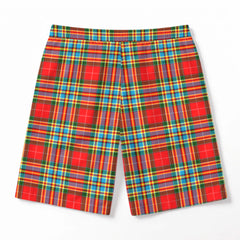 Chattan Tartan Crest Men's Beach Shorts
