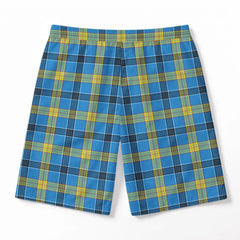 Laing Tartan Crest Men's Beach Shorts