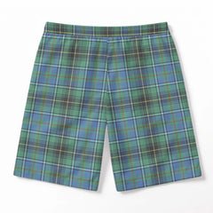 MacInnes Ancient Tartan Crest Men's Beach Shorts