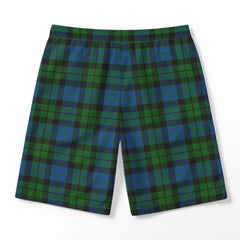 MacKay Modern Tartan Crest Men's Beach Shorts