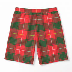 MacPhee Modern Tartan Crest Men's Beach Shorts