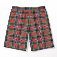 MacPherson Ancient Tartan Crest Men's Beach Shorts