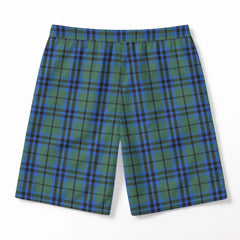 Marshall Tartan Crest Men's Beach Shorts