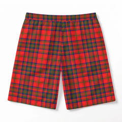 Matheson Modern Tartan Crest Men's Beach Shorts