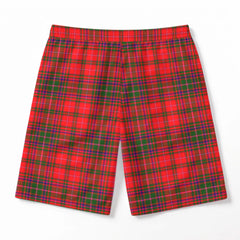 McDougall Modern Tartan Crest Men's Beach Shorts