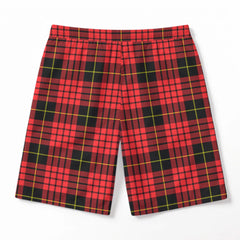 McQueen Modern Tartan Crest Men's Beach Shorts