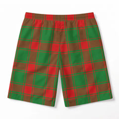 Middleton Modern Tartan Crest Men's Beach Shorts