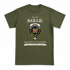 Baillie Tartan Crest Mischief and Mayhem T-shirt