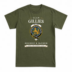 Gillies Ancient Tartan Crest Mischief and Mayhem T-shirt