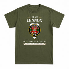 Lennox (Lennox Kincaid) Tartan Crest Mischief and Mayhem T-shirt