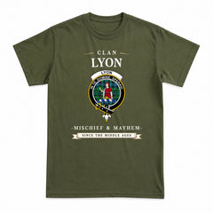 Lyon Tartan Crest Mischief and Mayhem T-shirt
