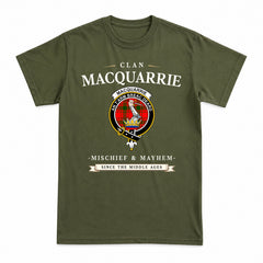 MacQuarrie Tartan Crest Mischief and Mayhem T-shirt