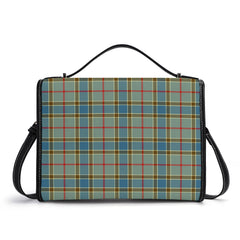 Balfour Blue Tartan Crest Satchel Bag