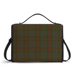 Gray Tartan Crest Satchel Bag