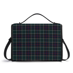 Leslie Hunting Modern Tartan Crest Satchel Bag