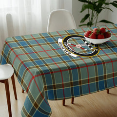 Balfour Blue Tartan Crest Tablecloth