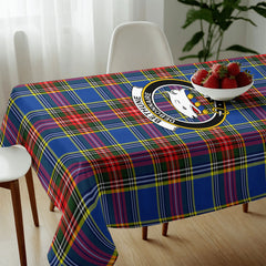 Bethune Modern Tartan Crest Tablecloth