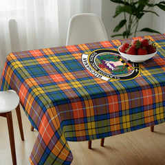 Buchanan Ancient Tartan Crest Tablecloth