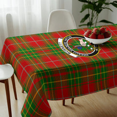 Burnett Ancient Tartan Crest Tablecloth