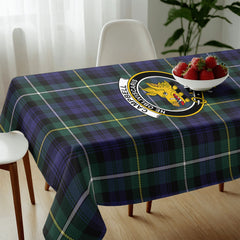 Campbell Argyll Modern Tartan Crest Tablecloth