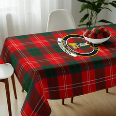 Chisholm Modern Tartan Crest Tablecloth