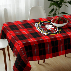 Cunningham Modern Tartan Crest Tablecloth