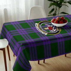 Elphinstone Tartan Crest Tablecloth
