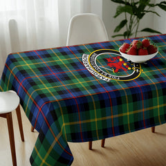 Farquharson Ancient Tartan Crest Tablecloth