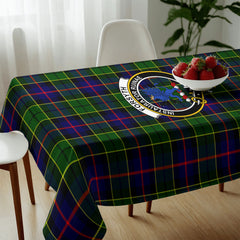 Forsyth Modern Tartan Crest Tablecloth