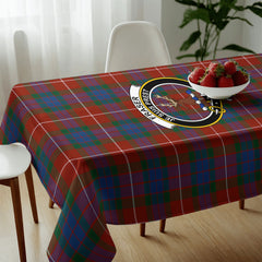 Fraser (of Lovat) Ancient Tartan Crest Tablecloth