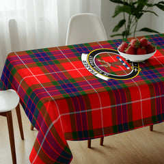 Fraser (of Lovat) Modern Tartan Crest Tablecloth