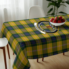 Fraser (of Lovat) Yellow Tartan Crest Tablecloth