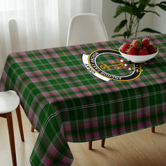 Gray Hunting Tartan Crest Tablecloth