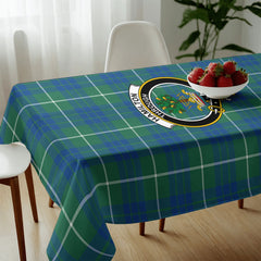 Hamilton Hunting Ancient Tartan Crest Tablecloth