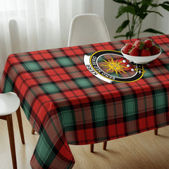 Kerr Ancient Tartan Crest Tablecloth