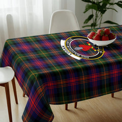 Logan Modern Tartan Crest Tablecloth
