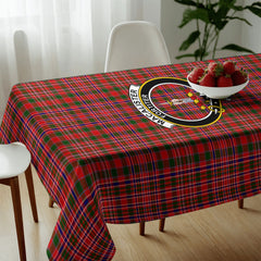 MacAlister Modern Tartan Crest Tablecloth