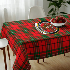 MacAuley Modern Tartan Crest Tablecloth
