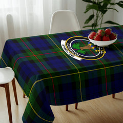 MacEwan Modern Tartan Crest Tablecloth